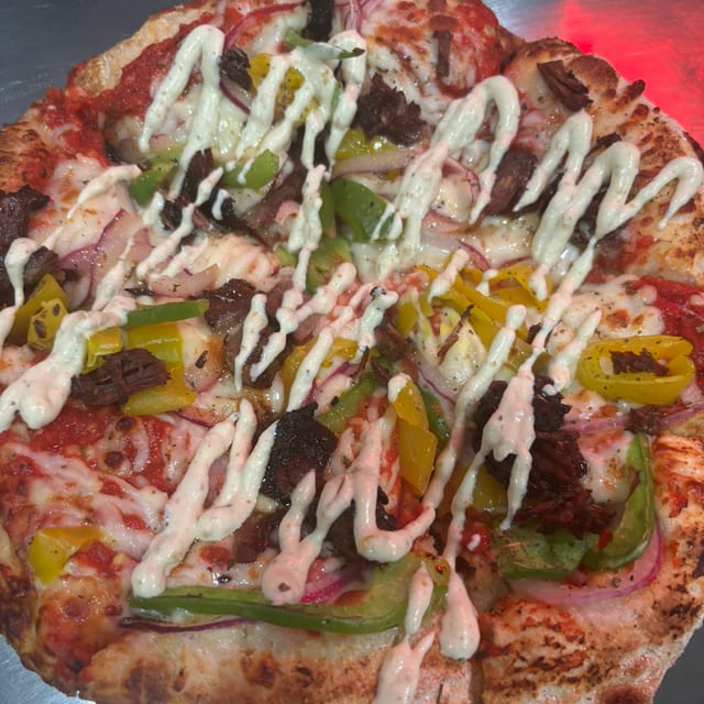 Brisket Grinder Pizza.
