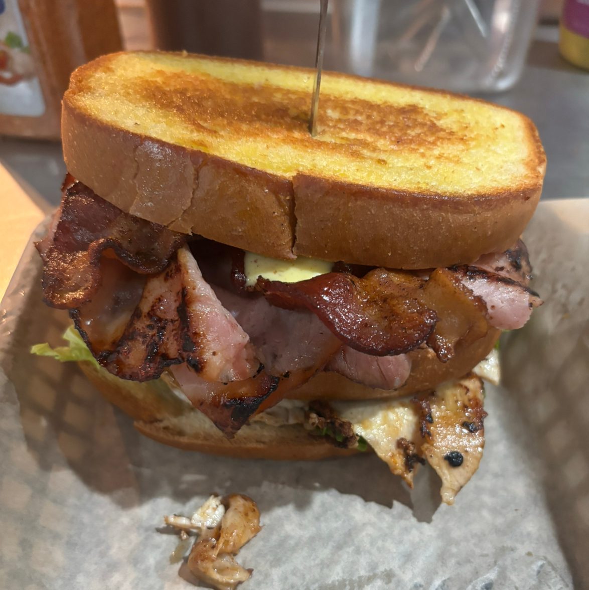 Smoked TJ Club Sandwich.