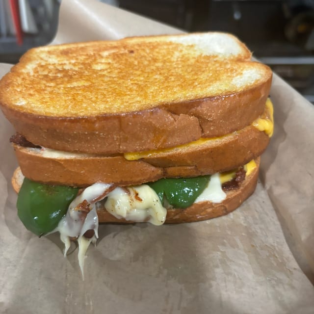 Bacon Jalapeno Grilled Cheese Sandwich.