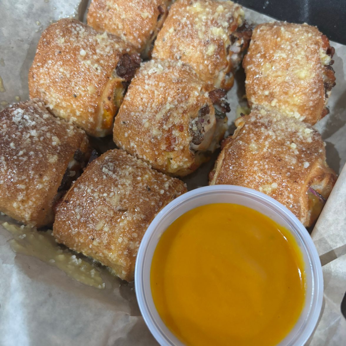 Bacon Cheeseburger Rollies.