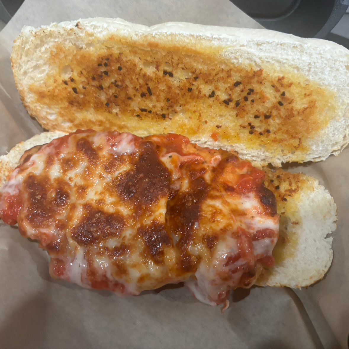 Chicken Parmesan Sandwich.
