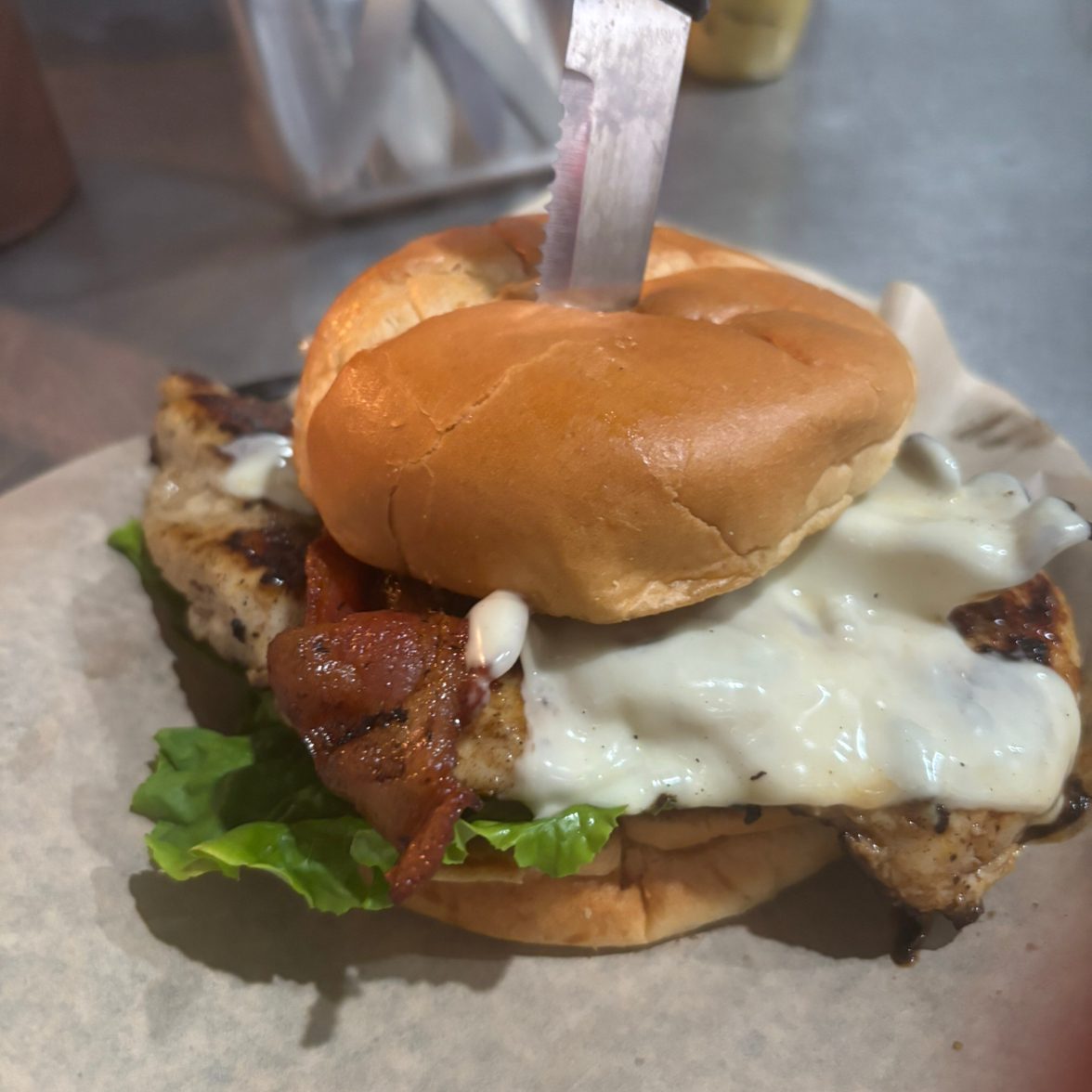 Mother Clucker Sandwich.