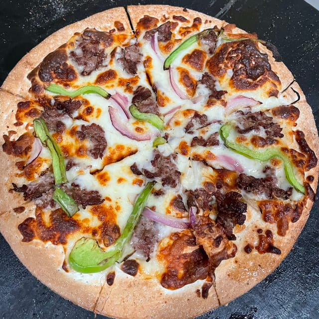 Philly Steak Pizza.