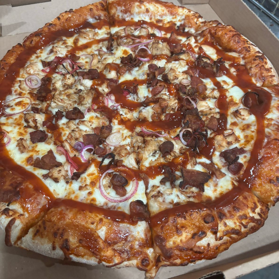 Bourbon Chicken Pizza.