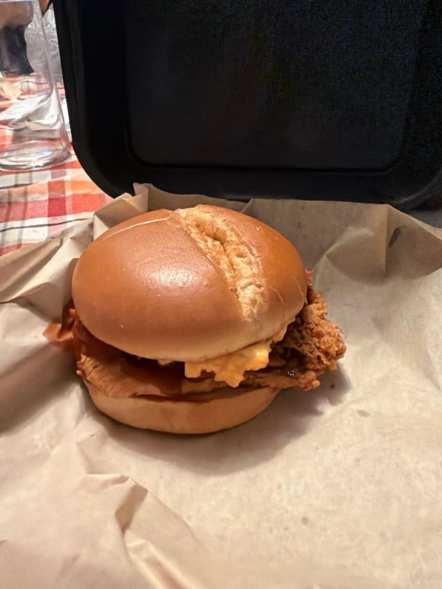 Drunken Clucker Sandwich.