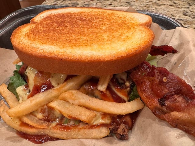 Couch Potato Burger.