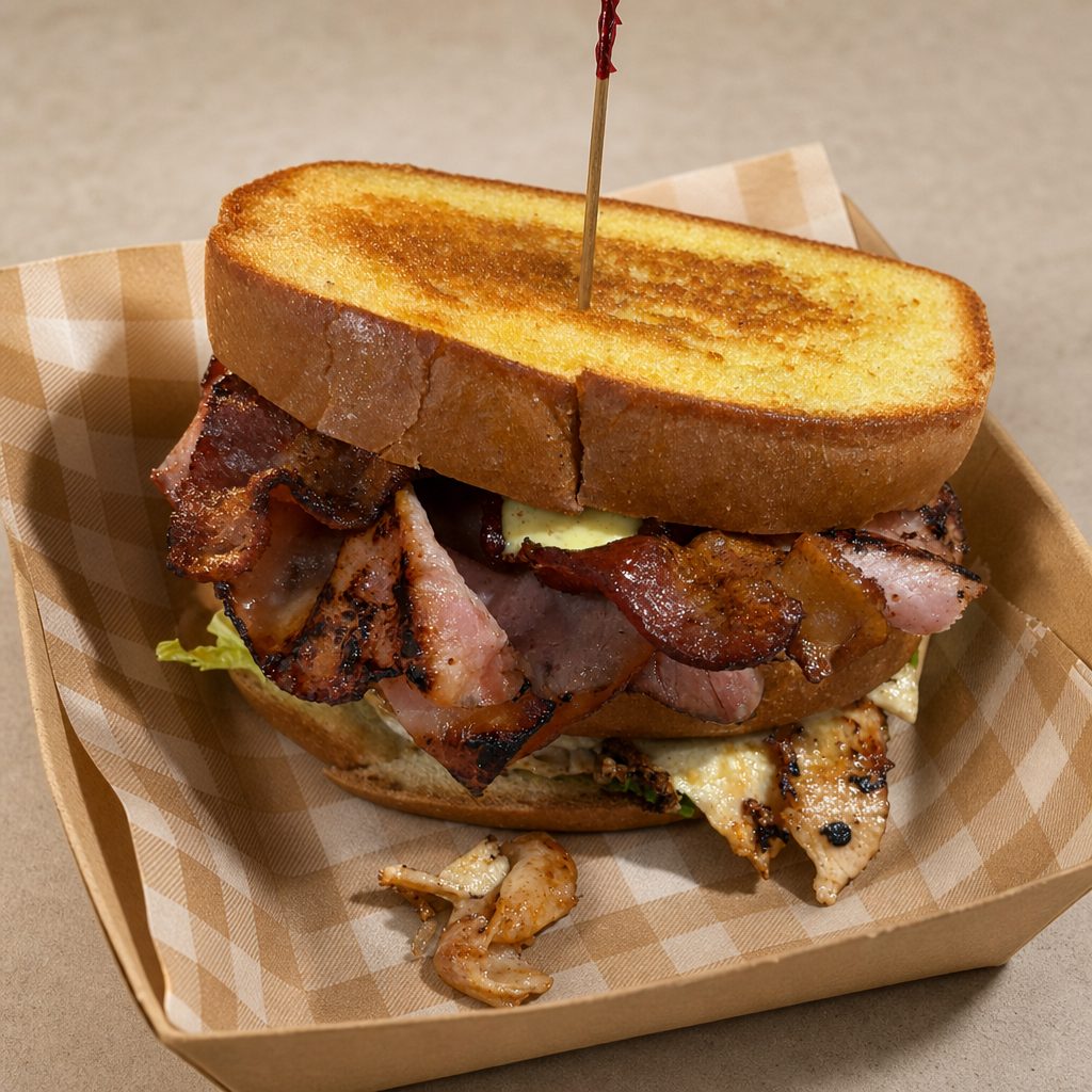 Smoked TJ Club Sandwich.