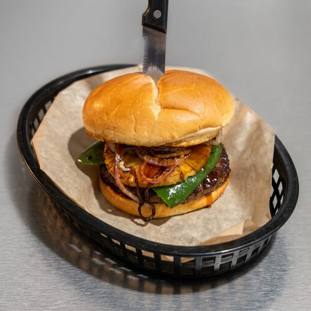 Spicy Hawaiian Burger.