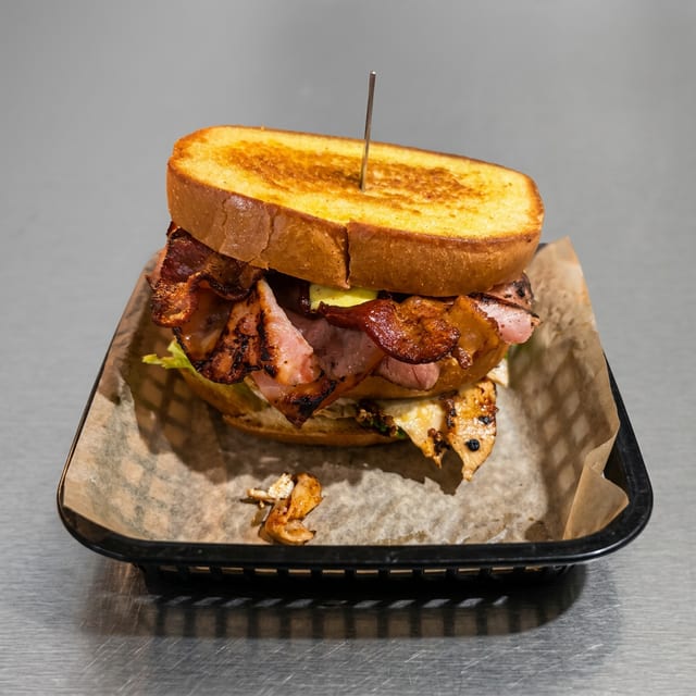 Smoked TJ Club Sandwich.