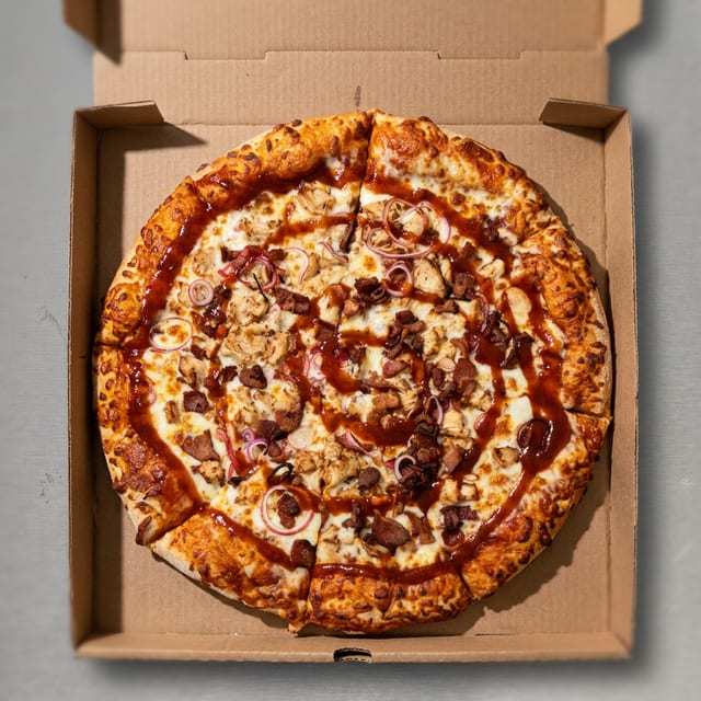Bourbon Chicken Pizza.