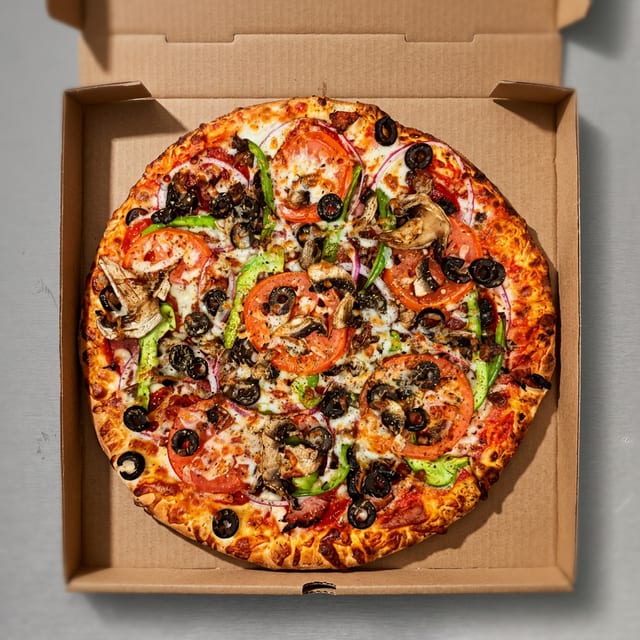 The Works Pizza.